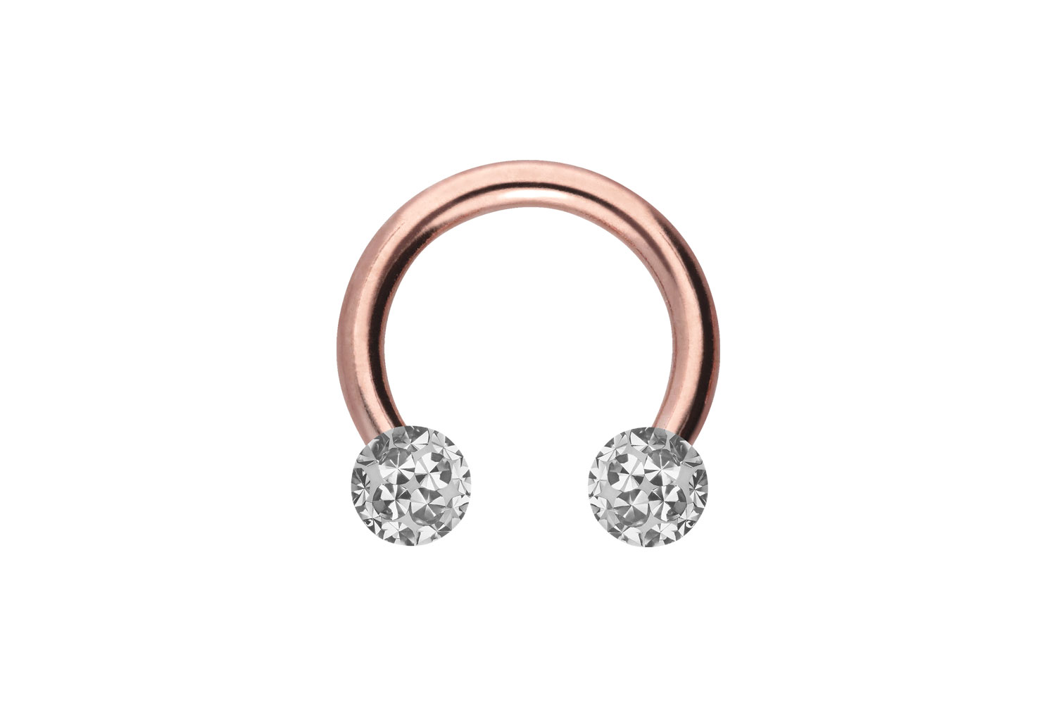 Titan Hufeisenring Piercing EPOXY-KUGELN